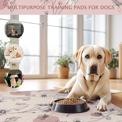 IEUUMLER Washable Pee Pads for Dogs 2 Pack EU007 (Pink 36"X41"-2pcs)