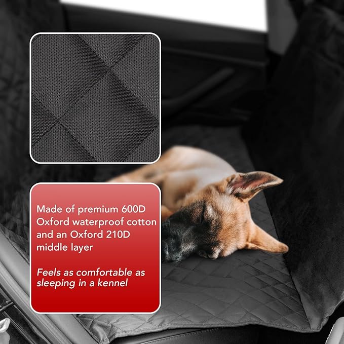 Dog Seat Cover 100% Waterproof 600D Heavy