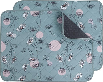 IEUUMLER Washable Pee Pads for Dogs 2 Pack EU007 (Green 31"X36"-2pcs)