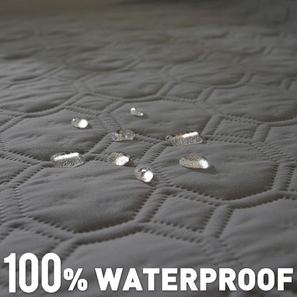 SYSLOON Waterproof Dog Bed Cover Sofa,Car,82"x82",Dark Grey