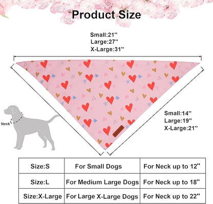 ADOGGYGO Valentine's Day Dog Bandana