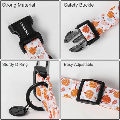 DOGWONG Halloween Pumpkin Dog Collar