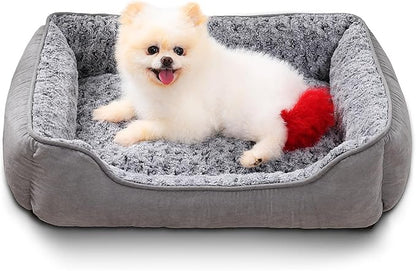 Dog Beds for Small Dogs 24"x18",Gery