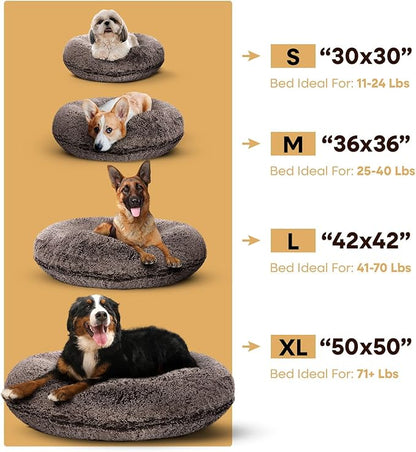 Bessie and Barnie Bagel Donut Dog Bed
