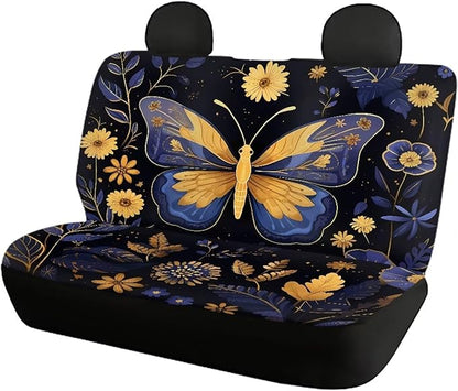 Butterfly Flower Seat Cover Sets for Cars Car