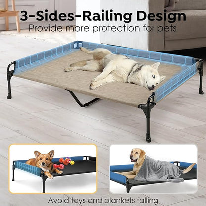 Veehoo Elevated Raised Dog Bed-Cooling Outdoor Dog Cot 54"x 37.4"