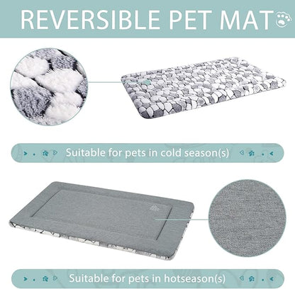 VANKEAN Dog Crate Pad Bed Mat Reversible (Cool & Warm)