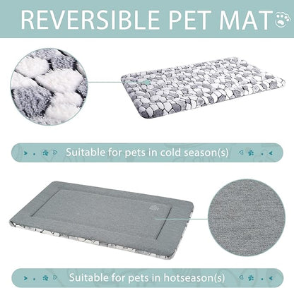 VANKEAN Dog Crate Pad Bed Mat Reversible (Cool & Warm)