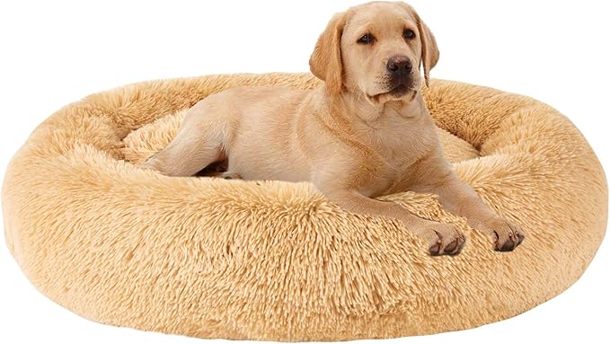 MFOX Calming Dog Bed (L/XL/XXL/XXXL) for Medium and 25/35/55/100lbs