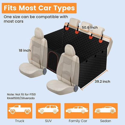 Senose Backseat Cover for Dogs in Car