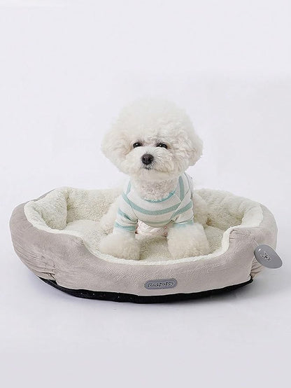 QWINEE Cat Dog Bed Crate Mat Puppy Sleeping
