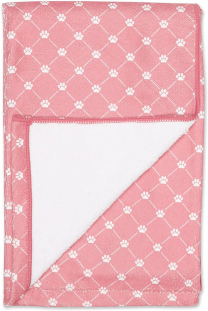 Bone Dry Pet Grooming Towel Collection Absorbent Microfiber X-Large 41x23.5", Trellis