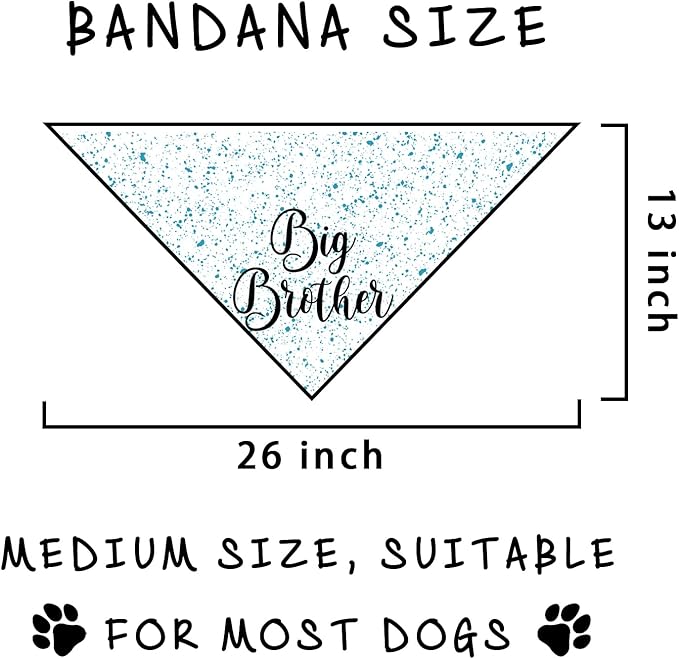 Big Brother Dog Bandanas Gender Reveal Pregnancy Announcement