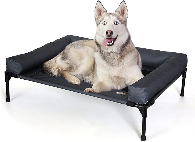 K&H Pet Products Outdoor Dog Bed Bolster Dog Cot Cooling Dog Hammock 42" X 30"