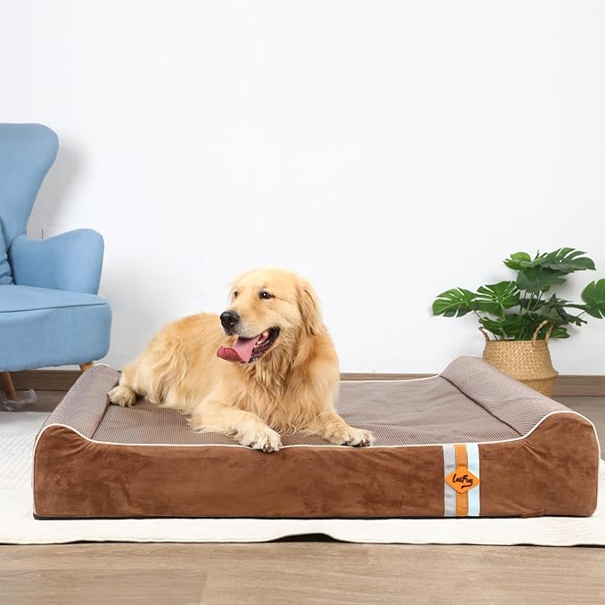 Laifug Orthopedic Memory Foam Extra Large Dog Bed Pillow (50" x 36" x 10"
