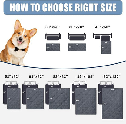 smiry Waterproof Dog Blanket (52"x82", Dark