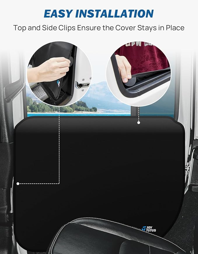 JOYTUTUS Pet Car Door Protector from Dog Scratching for Wrangler JL Gladiator JT 2 Pack