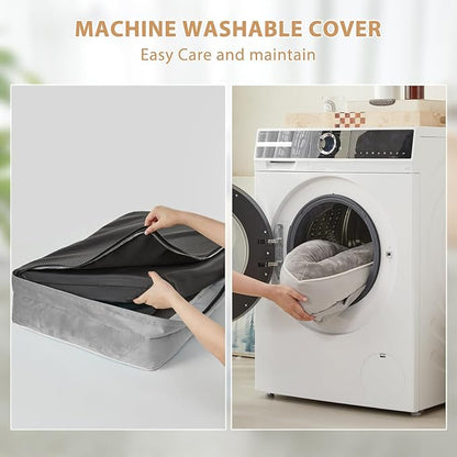 BFPETHOME Orthopedic Dog Beds for Large Dogs-Waterproof Sofa Dog Bed with Removable Washable Cover