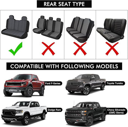 sportuli Dog Car Seat Cover Replace for Ford F150 and Dodge Ram 1500 600D Oxford