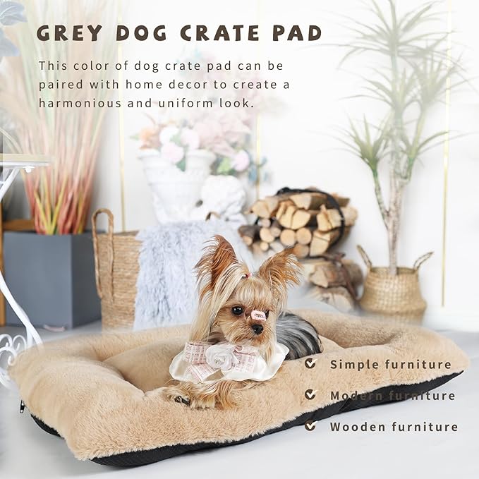 Dog Crate Bed 24 x 18 Washable 25 lbs