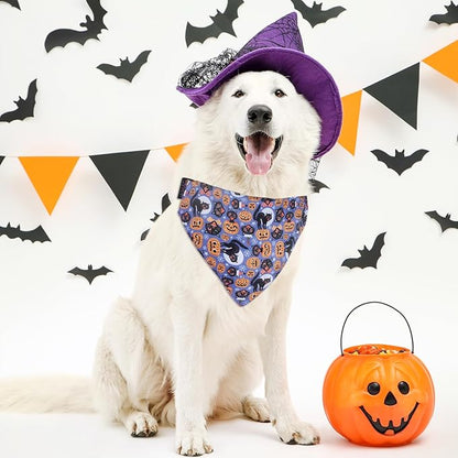 Halloween Dog Collar with Detachable Bandana