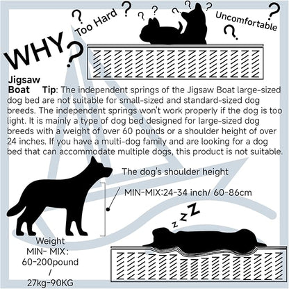 Orthopedic Dog Bed for Large Dogs 7-Inch Thick