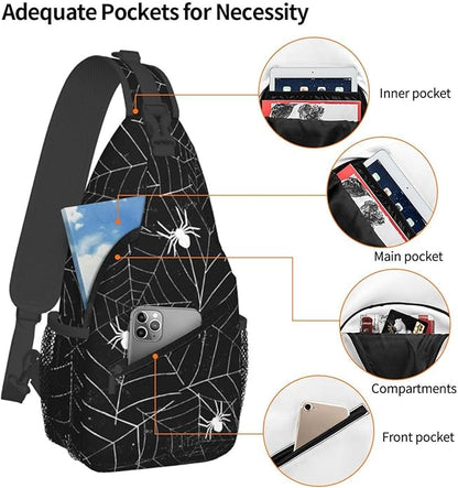 Stylish Sling Bag for Women Men Casual Backpack Crossbody Chest Shoulder Bag Gym Sports Travel Hiking Daypack