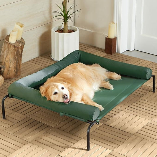 RRPETHOME Large Elevated Cooling Dog Bed