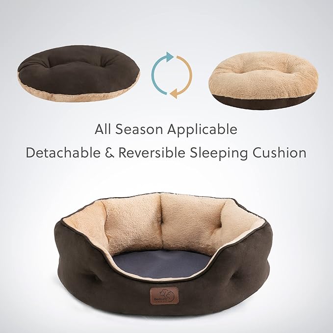 Bedsure Dog Beds for Small Dogs 25 Inches,