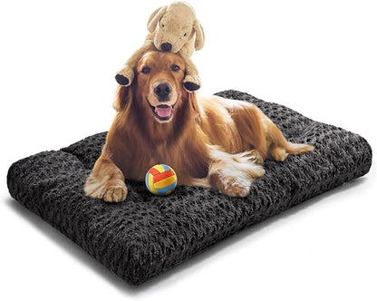 VERZEY Dog Beds Crate Pad Mat for Large Dogs (42" L 28" W,