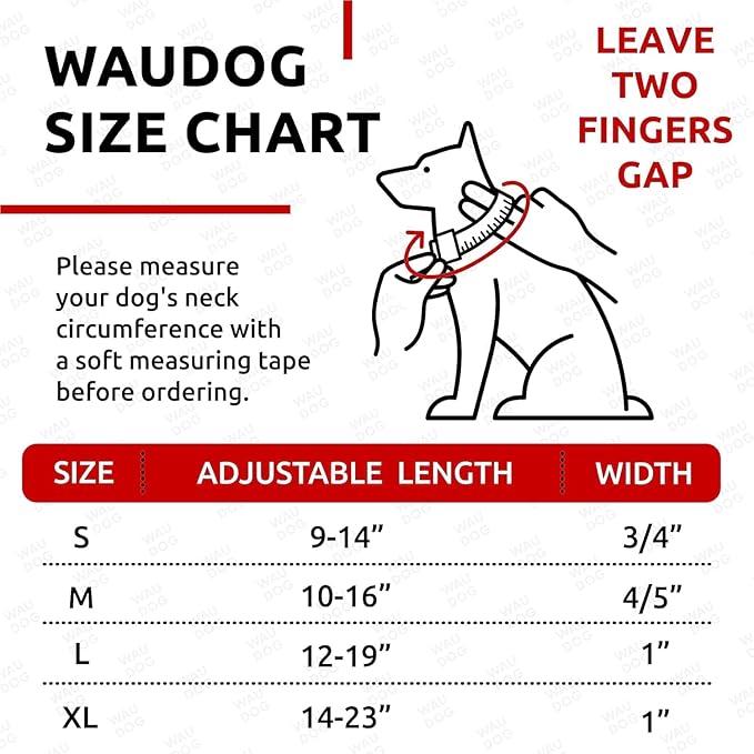 WAUDOG Waterproof Dog Collar
