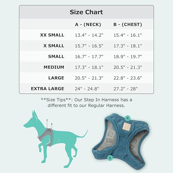 FuzzYard Life Corduroy Step in Dog Harness