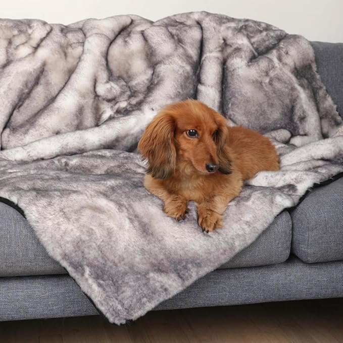 PupProtector Luxe Waterproof Throw Blanket for Dogs and Cats (60" L 50" W)