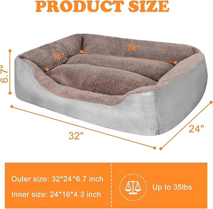 PUPPBUDD Dog Beds for Medium Dogs