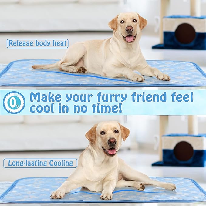 Rywell Self-Cooling Mat for Dogs Small 24'' x 18''- Endothermic