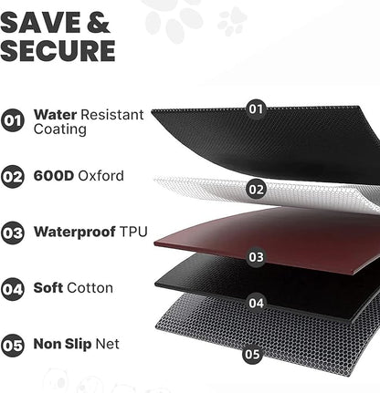 Dog Car Seat Cover for Back Seat Pet SUV（48" L ×52" W）