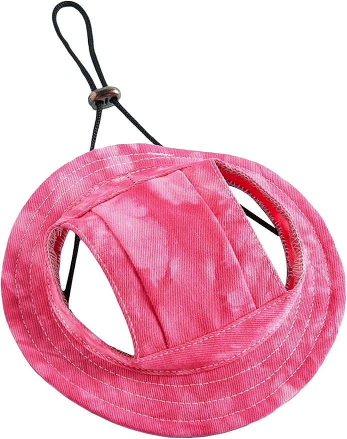 Generic Tie Dye Dog Hat with Ear Hole