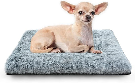 KISYYO Fixable Deluxe Plush Dog Bed or Cat Bed Ideal for Mini Pets or XS Dog Breeds 22-Inch Dog 22 x 13 x 3 Inches,