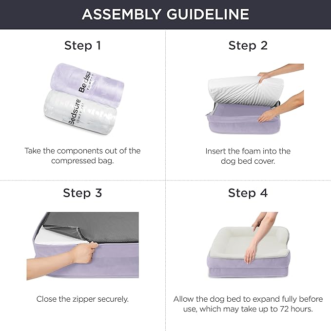 Bedsure Orthopedic Dog Bed for Large Dogs