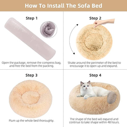 Nisrada Cat Beds for Indoor Cats 20 Inch