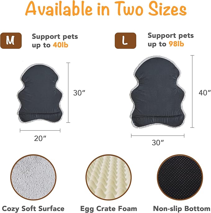 Friends Forever Faux Fur Pet Bed 30x20