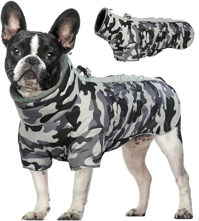 IDOMIK Warm Dog Coats with Harness