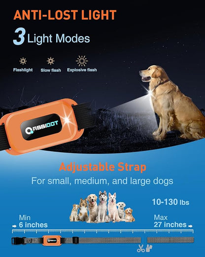 ABBIDOT Dog Shock Collar with Remote Control 4100 ft 178 Levels, 4 Correction 10-130 Lbs, 6 Dogs