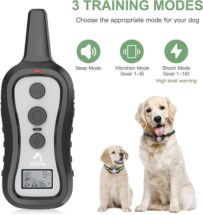 PATPET Dog Shock Collar with 2 Receivers 2 Dogs 15 to 100 lbs