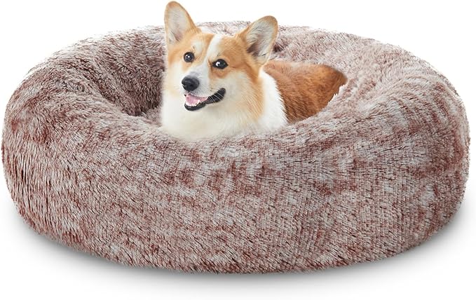 Calming Donut Dog Beds for Large Size Dog and Medium Size Dog 36")