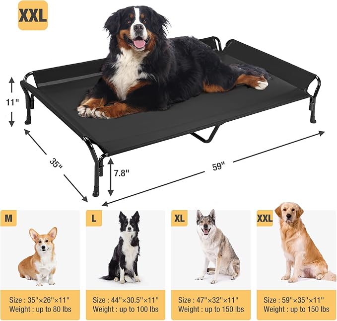 Veehoo Cooling Raised Dog Bed