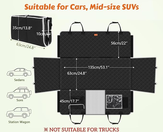 Pecute Dog Car Seat Extender