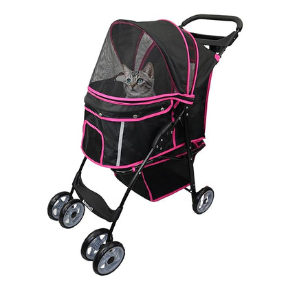 AmorosO 4 Wheels Pet Convenient Stroller