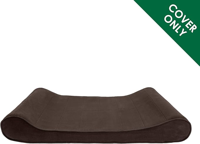 Furhaven Replacement Dog Bed Cover Microvelvet Contour Luxe Lounger
