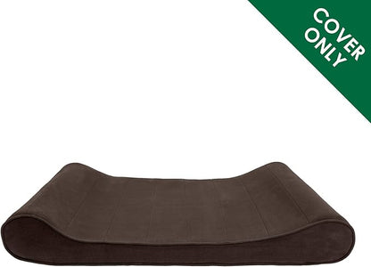 Furhaven Replacement Dog Bed Cover Microvelvet Contour Luxe Lounger